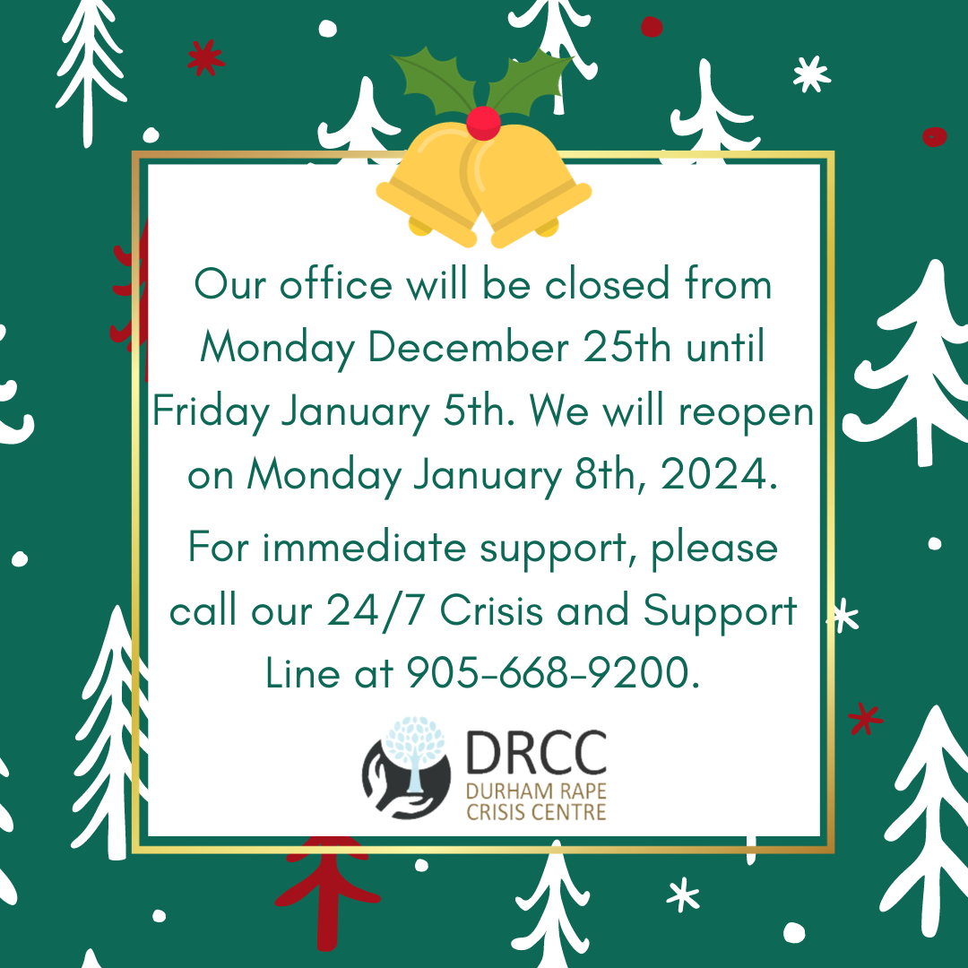 Holiday Office Closure Durham Rape Crisis Centre